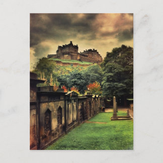 Edinburgh slott - antik stil vykort