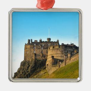 Edinburgh slott julgransprydnad metall