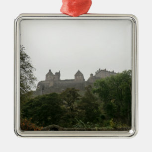 Edinburgh slott julgransprydnad metall