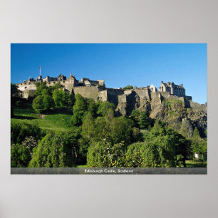 Edinburgh slott, Skottland Poster