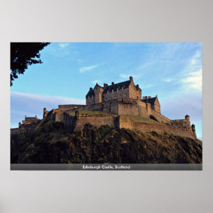 Edinburgh slott, Skottland Poster
