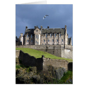 edinburgh-slottfågel hälsningskort