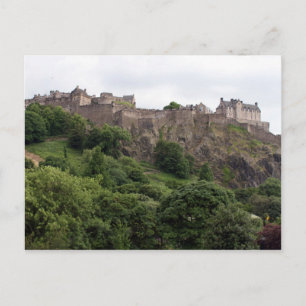 edinburgh-slottsväggar vykort