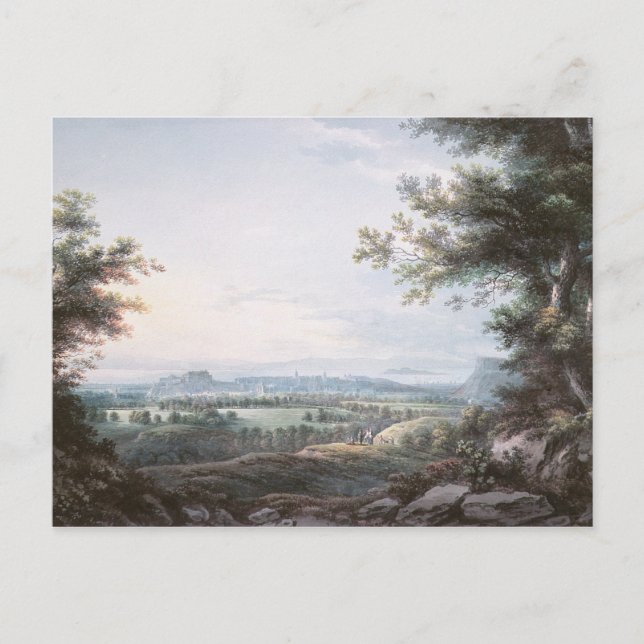 Edinburgh söderut, 1700-talet vykort (Framsida)