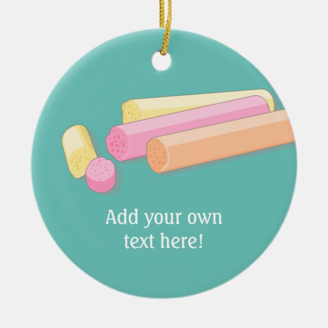 Edinburgh Sten candy - söt skotsk behandling Julgransprydnad Keramik (Framsidan)