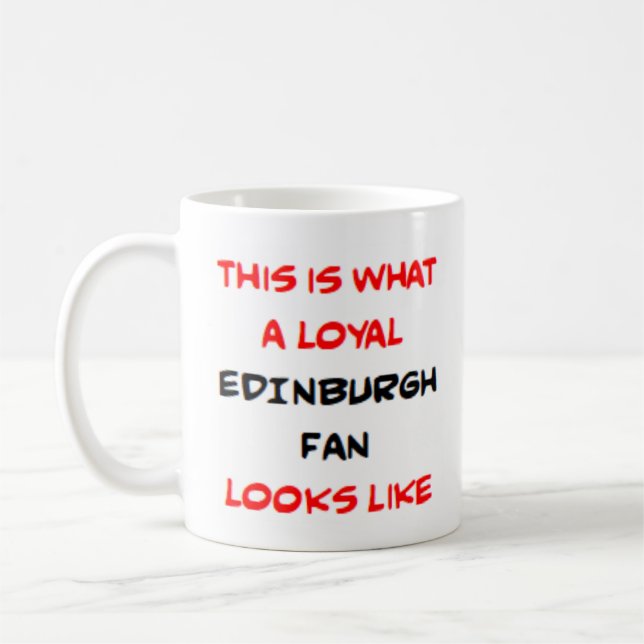 Edinburgh-supporter, lojal kaffemugg (Vänster)