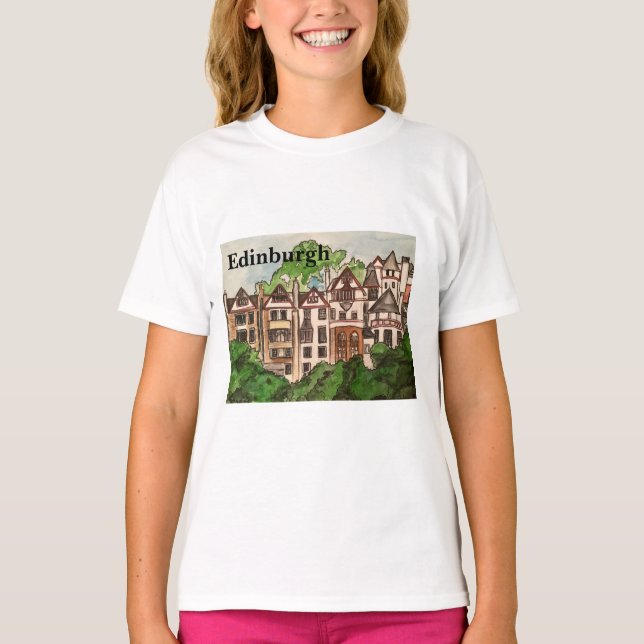 Edinburgh T shirt ( Ramsay-trädgård) (Framsida)