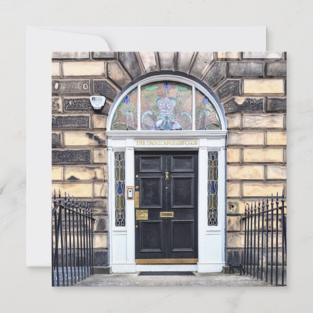 Edinburgh Trout Anglers' Klubb Door Julkort (Framsida)