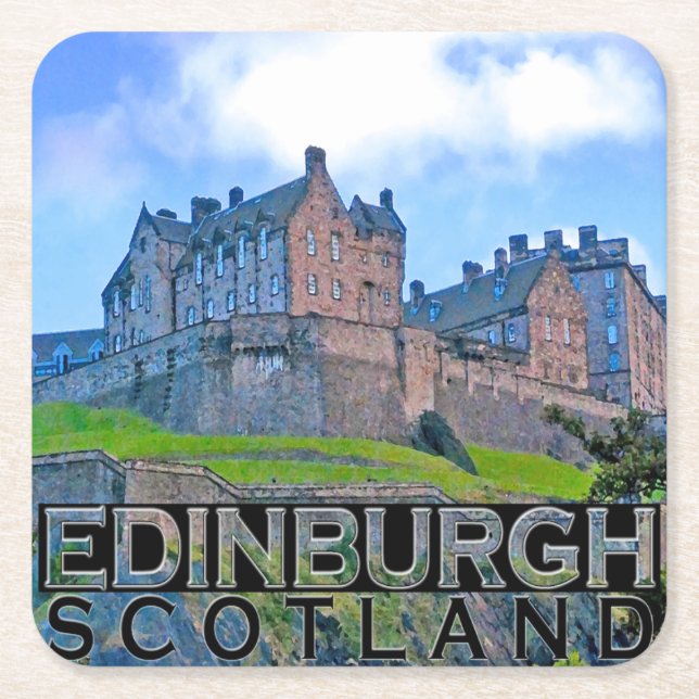 Edinburgh Underlägg Papper Kvadrat (Framsidan)