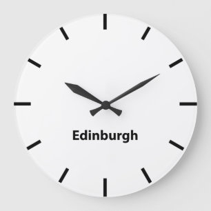 Edinburgh United Kingdom Time Wall Clock Stor Klocka