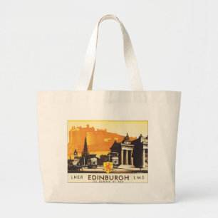 Edinburgh via LNER Rail Poster Jumbo Tygkasse