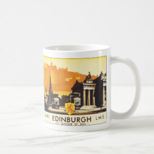 Edinburgh via LNER-stångaffischen Kaffemugg
