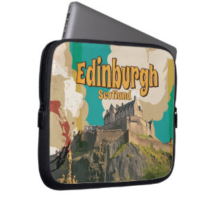 Edinburgh Vintage resor Poster Laptop Fodral