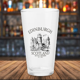 Edinburgh | Vintage United Kingdom Souvenir Glaskopp
