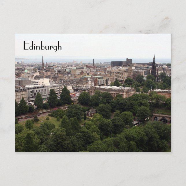 edinburgh-vy vykort (Framsida)