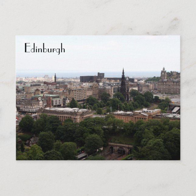 edinburgh-vy vykort (Framsida)