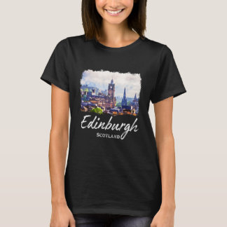 Edinburgh Watercolor Painting Edinburgh T Shirt