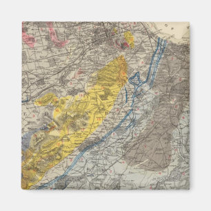 Edinburghs geologiska karta magnet