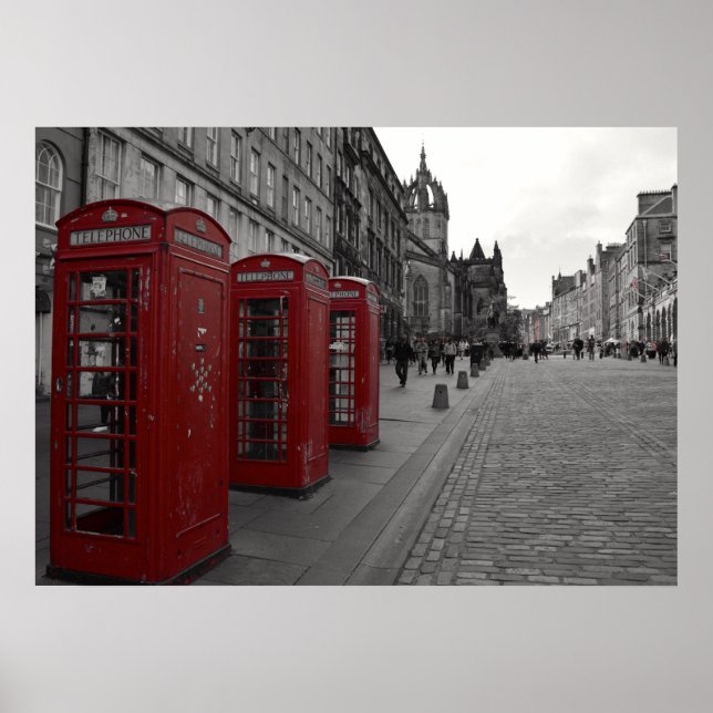 Edinburghs Royal Mile. Poster (Framsidan)