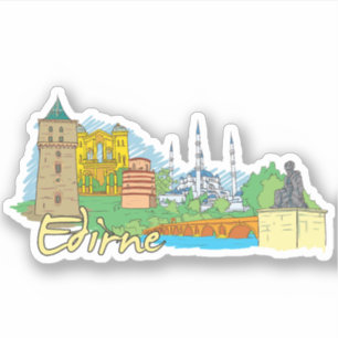 edirne City Klistermärken