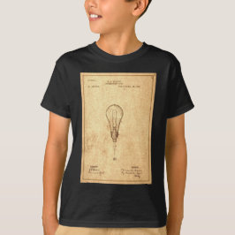 Edison Bulb Patent T Shirt