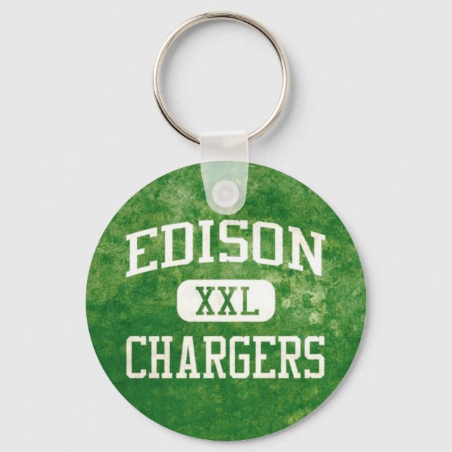 Edison Chargers Keychain Nyckelring (Framsida)