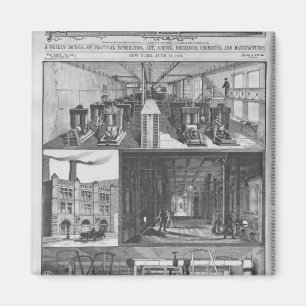 Edison den elektriska upplysande Co'sen stationen Magnet
