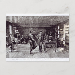 Edison , den framstående elektrikern vykort