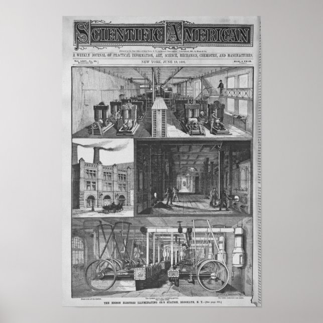 Edison Electric Illuminating Co's Station Poster (Framsidan)