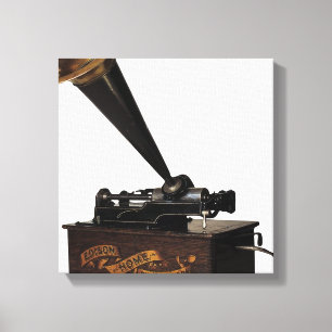 Edison Home Phonograph Canvastryck