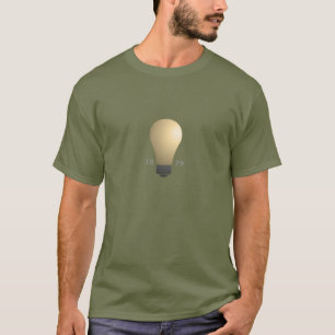 Edison ljus kulauppfinning t shirt