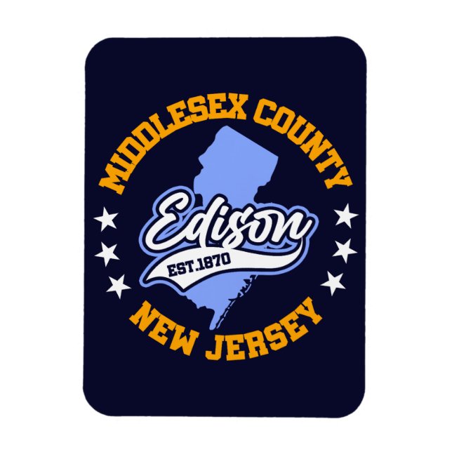 Edison,New jersey Magnet (Vertikal)