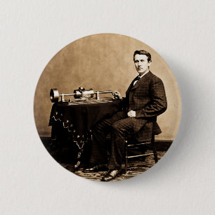 Edison och hans Phonograph 1887 Knapp