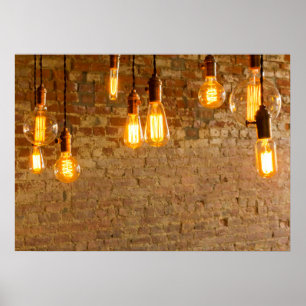 Edison Stil Lightbulb Poster