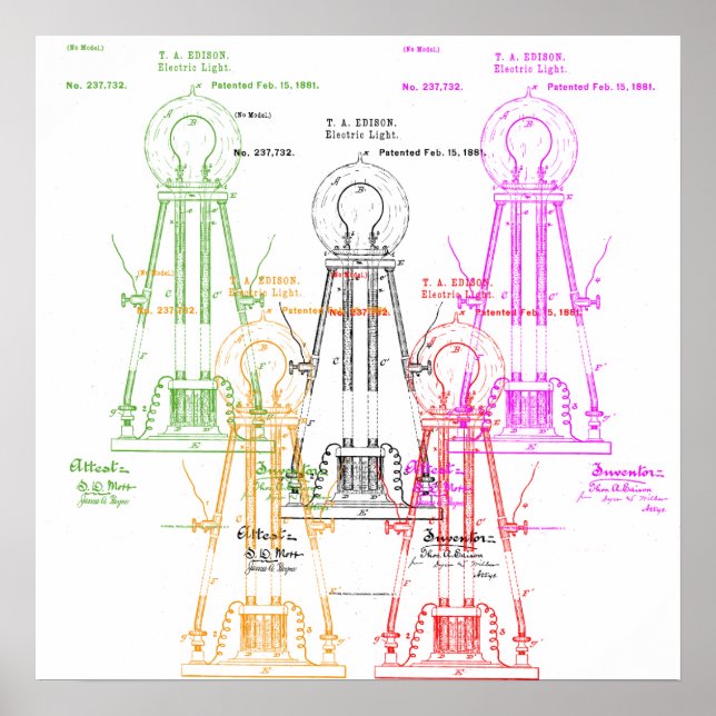 Edisonlampor poster (Framsidan)