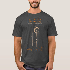 Edisons elektriska lampa för att fånga upp kol t shirt