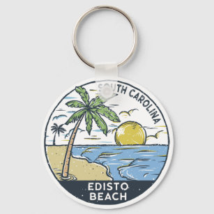 Edisto Beach South Carolina Vintage Nyckelring