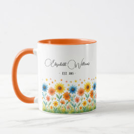 Edit Wildflower Gift | Name & Established Year Mugg