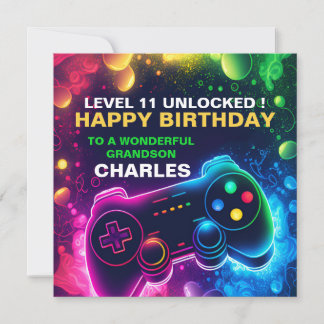 EDITABEL tonåring Födelsedag Spelson Julkort