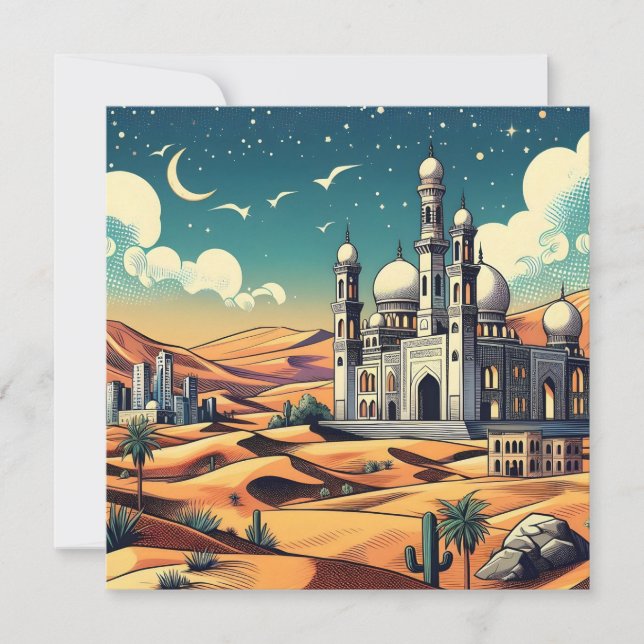 Editable Allahs välsignelser Julkort (Framsida)