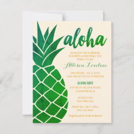 Editable Aloha Tropical Möhippa Inbjudningar