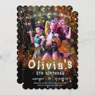 Editable Anime Birthday Invitation Inbjudningar