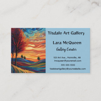 Editable Art Gallery Visitkort