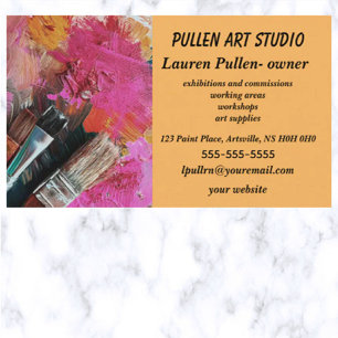 Editable Art Studio Visitkort