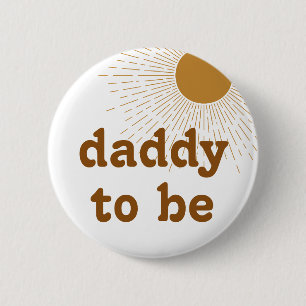 Editable Baby Shower Far ska vara Knapp