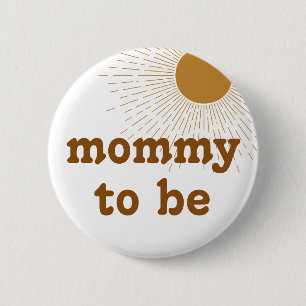 Editable Baby Shower Mamma ska vara Knapp