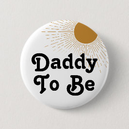 Editable Baby Shower pappa ska vara Knapp