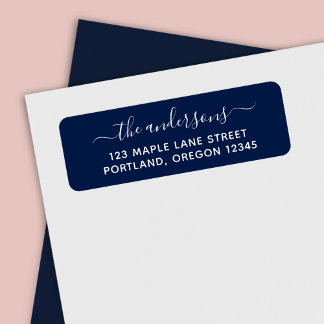 Editable Background Calligraphy Family Adress Returadress Etikett