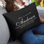 Editable Background Färg Bröllop-familjen Namn Lumbarkudde<br><div class="desc">Den här mångsidiga Namn-pelaren i familjen med redigerbar färg för framsida och baksida, med namn, namn i familjen i ett kursivt typsnitt för eleganten och under ett tunt streck, när din familj etablerades. Gör en underbar keepy eller bröllop-gåva. Anpassa den genom att ersätta platshållartexten. Om du vill ha fler alternativ,...</div>