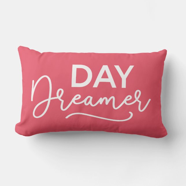 Editable Background Färg Modern Day Dreamer Lumbarkudde (Framsida)